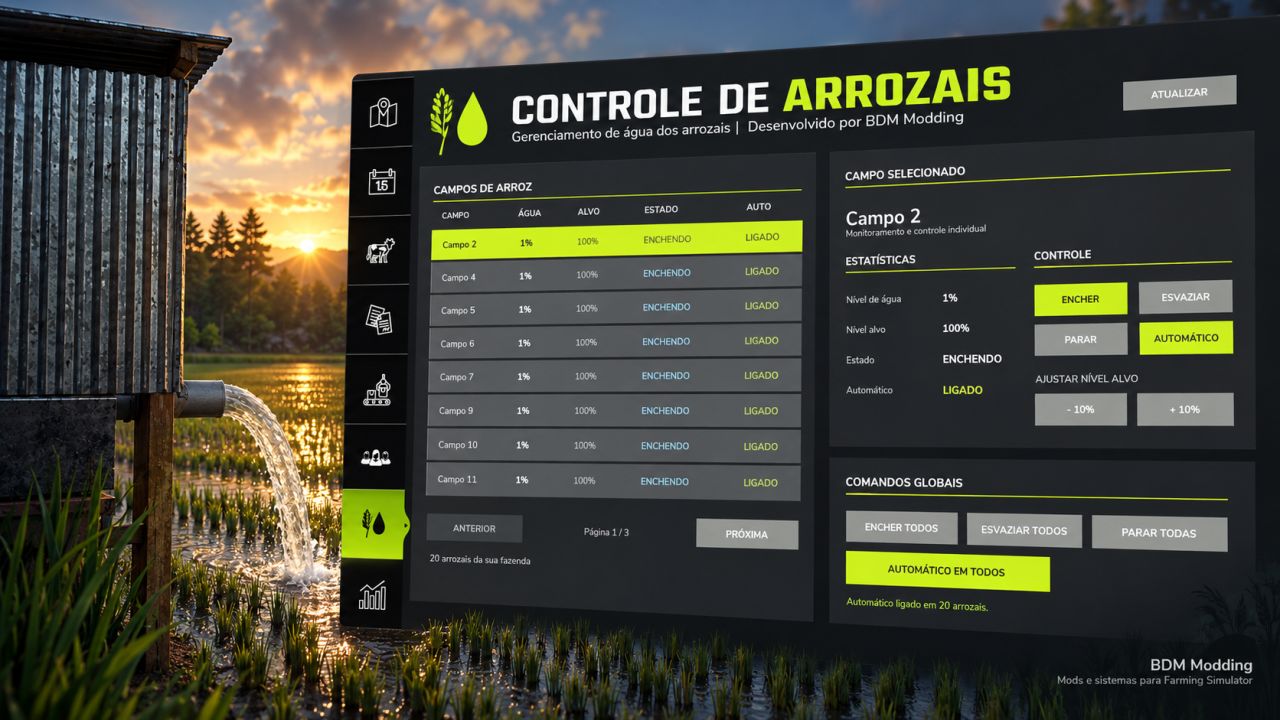 Rice Field Control FS25