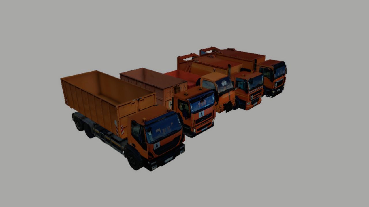Straßenmeisterei-Pack mit Müllabfuhr (Prefab)