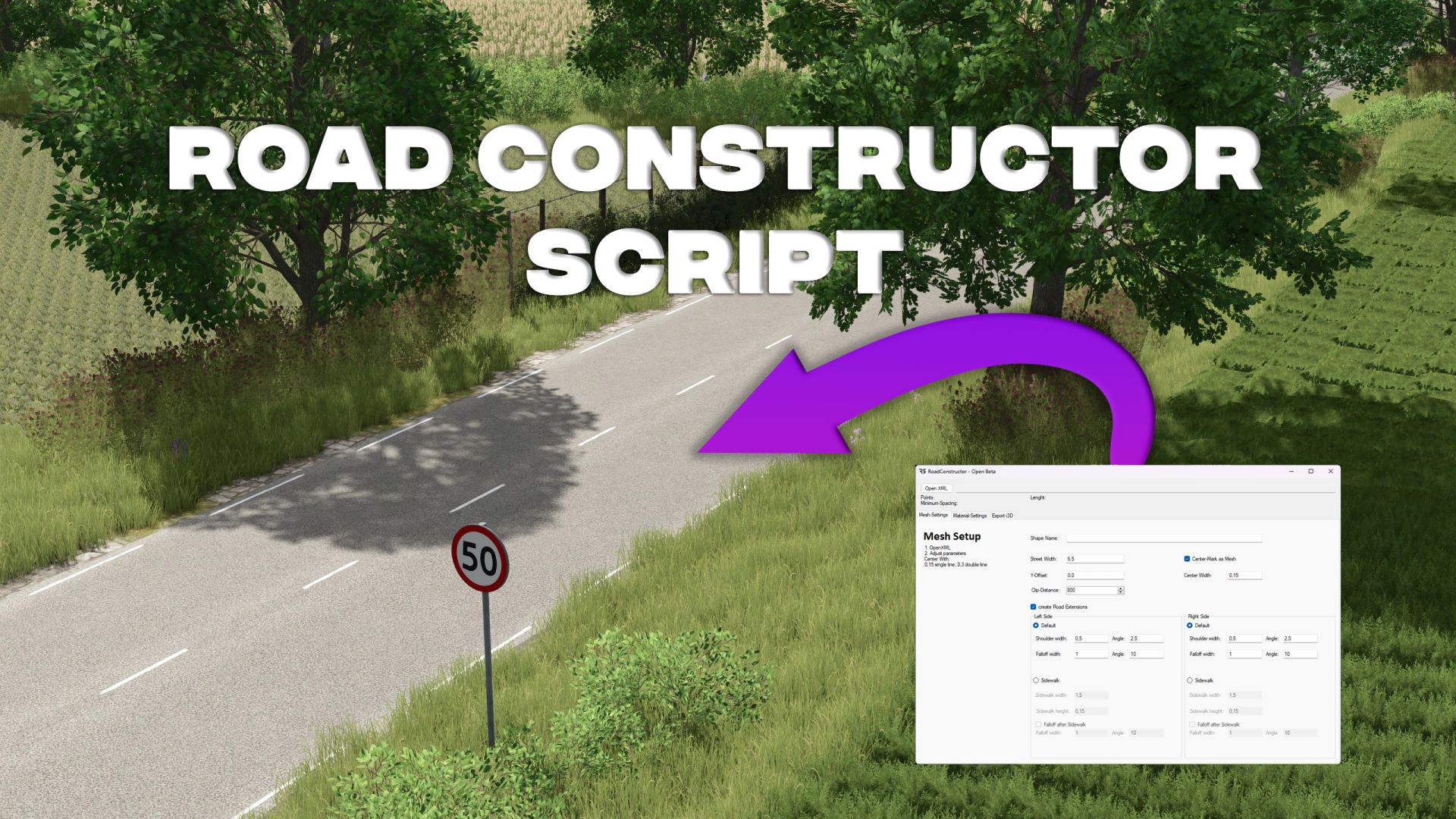 Paquete de script de carretera