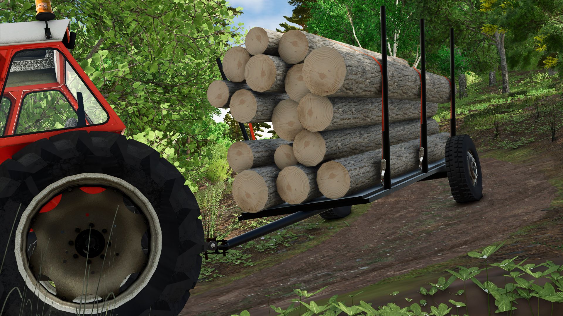 Remorque en bois roumaine