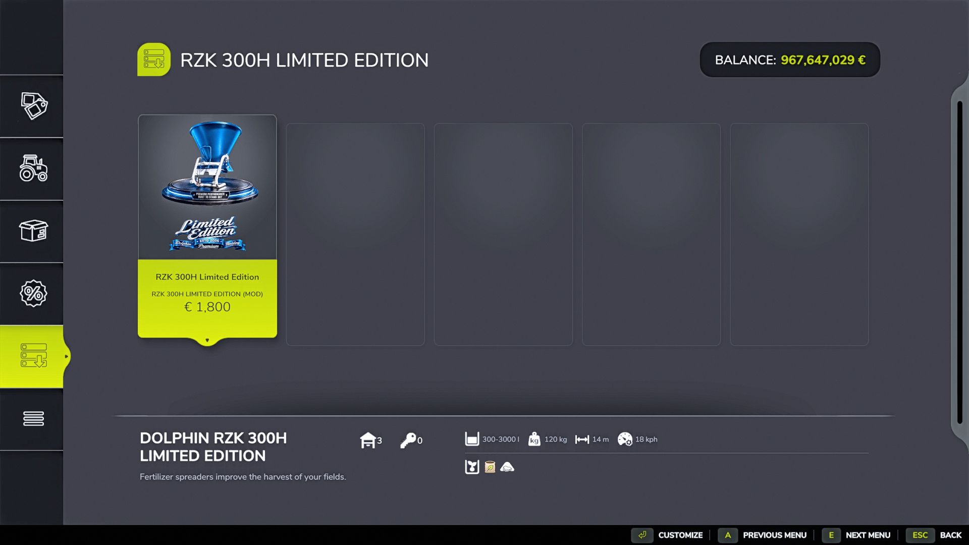 RZK 300H Limited Edition