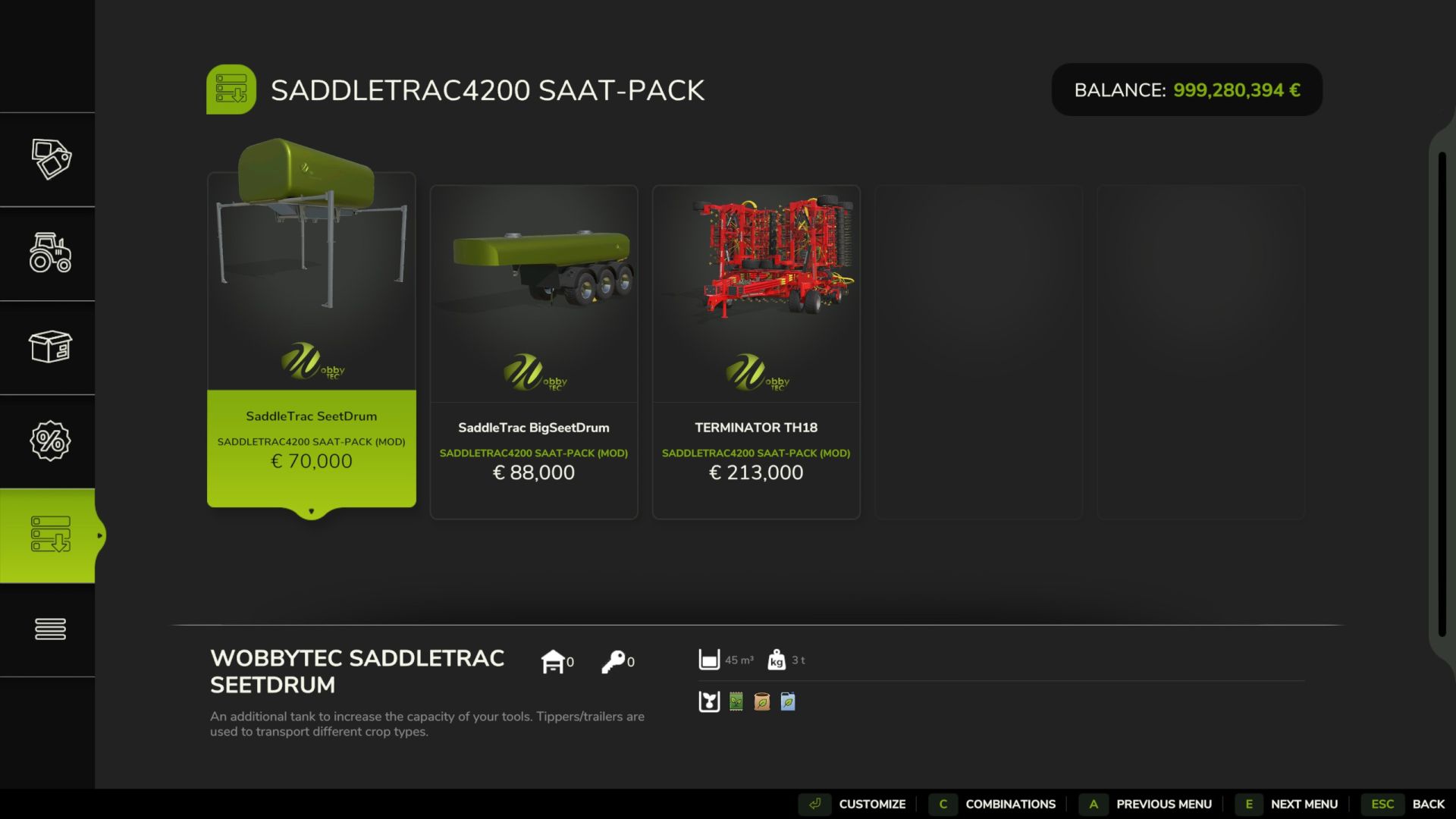 SaddleTrac Xerion 4200 - Saat Pack - WobbyTec -