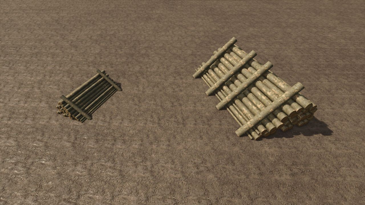 Sawmill Decoration Woodpiles