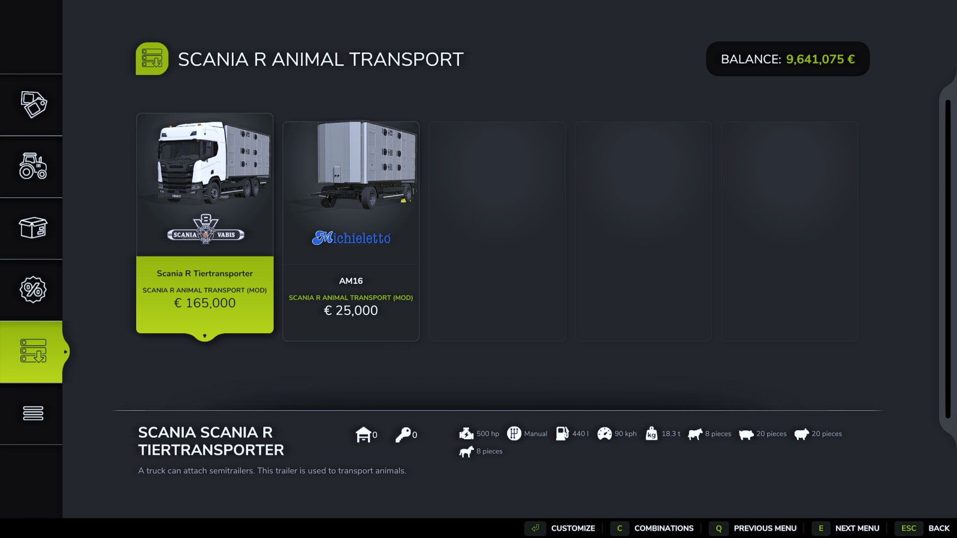 Scania R hayvan taşıma