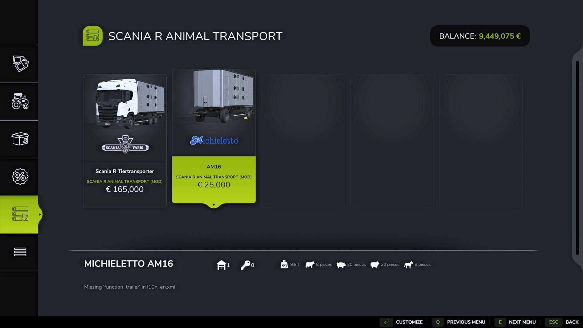 Scania R hayvan taşıma