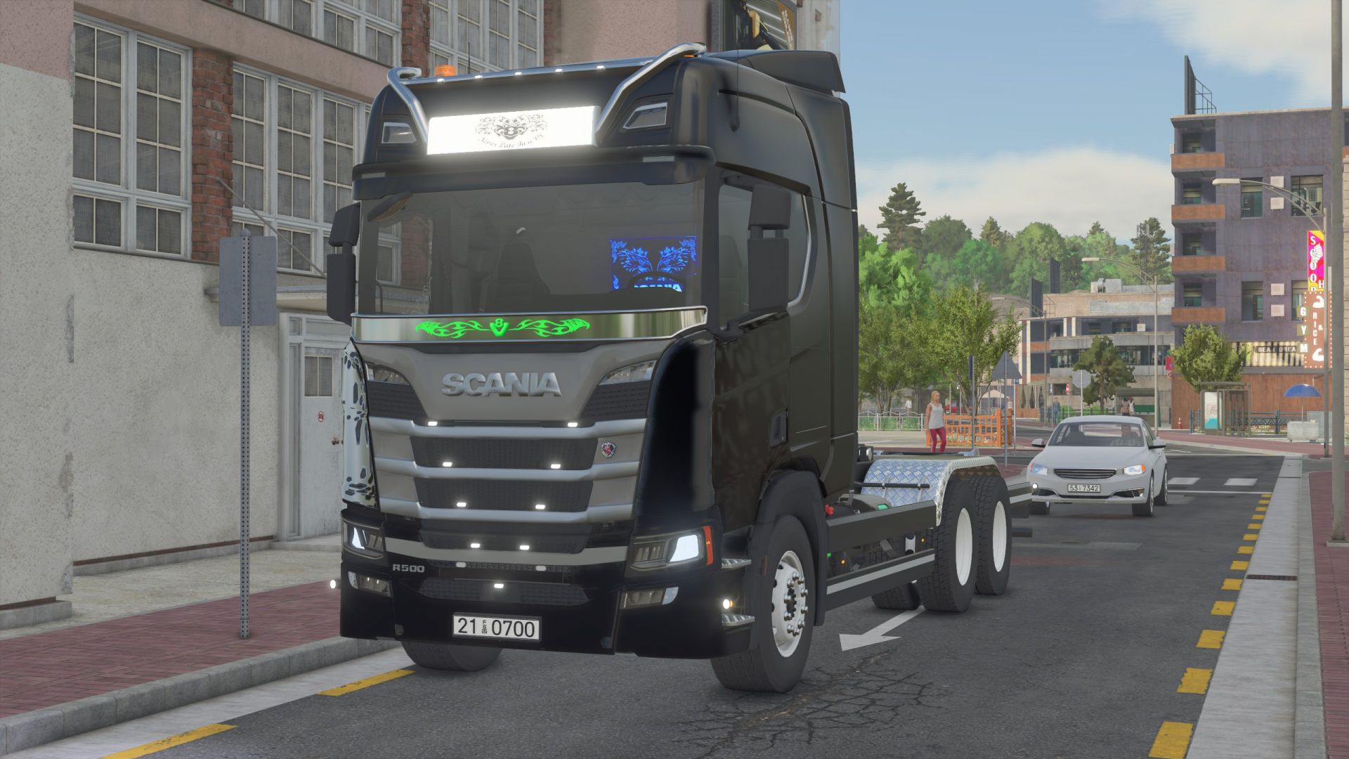 Scania R HKL & Hueffermann HKL Container Trailer
