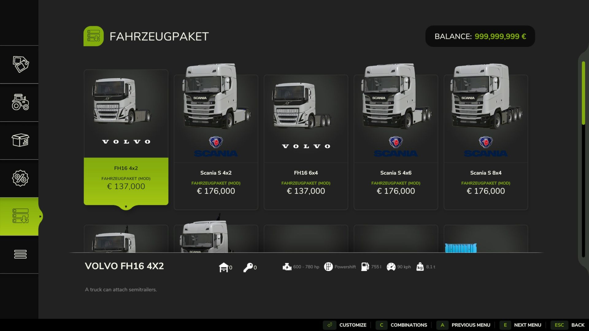 Scania ve Volvo Trucks Paketi + Treyler