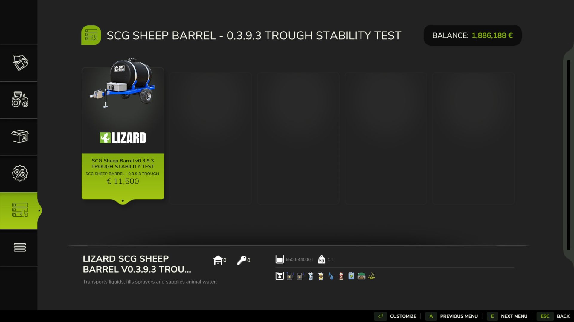 SCG Sheep Barrel