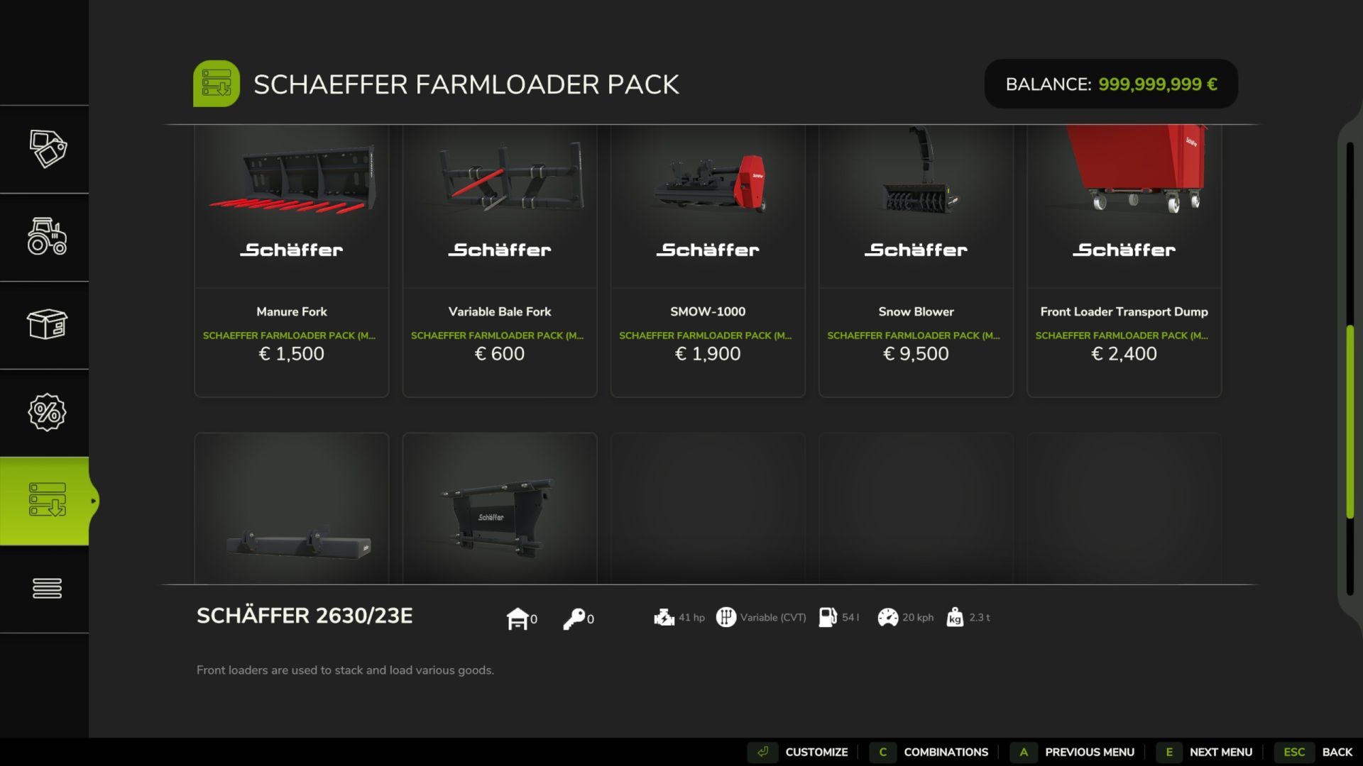 Schäffer Hoflader Pack