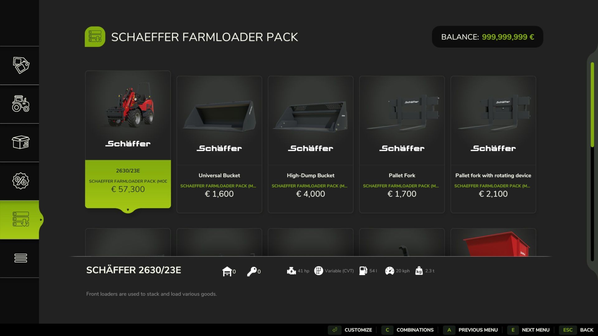 Schäffer Hoflader Pack