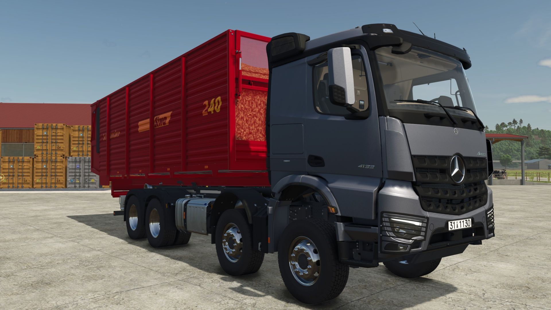 Контейнер для силоса Schuitemaker Siwa 240 с крюковым погрузчиком