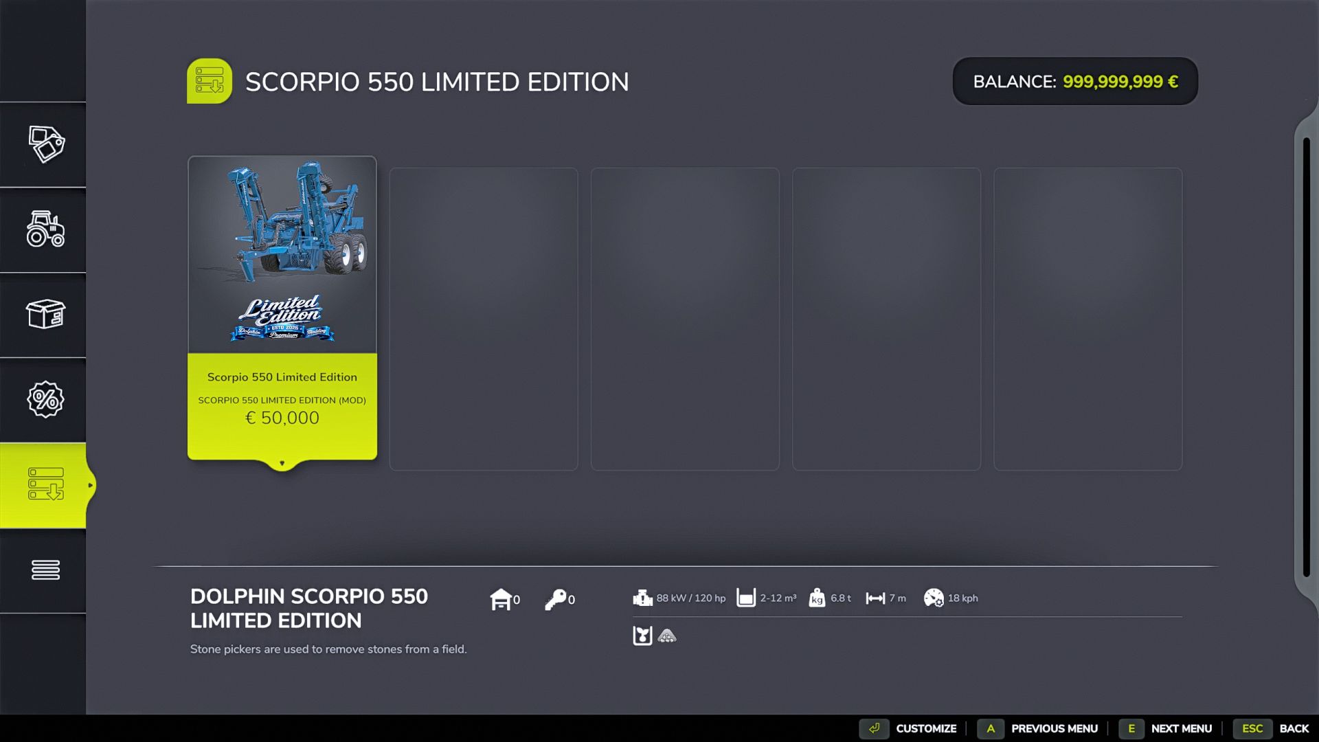 Scorpio 550 Limited Edition
