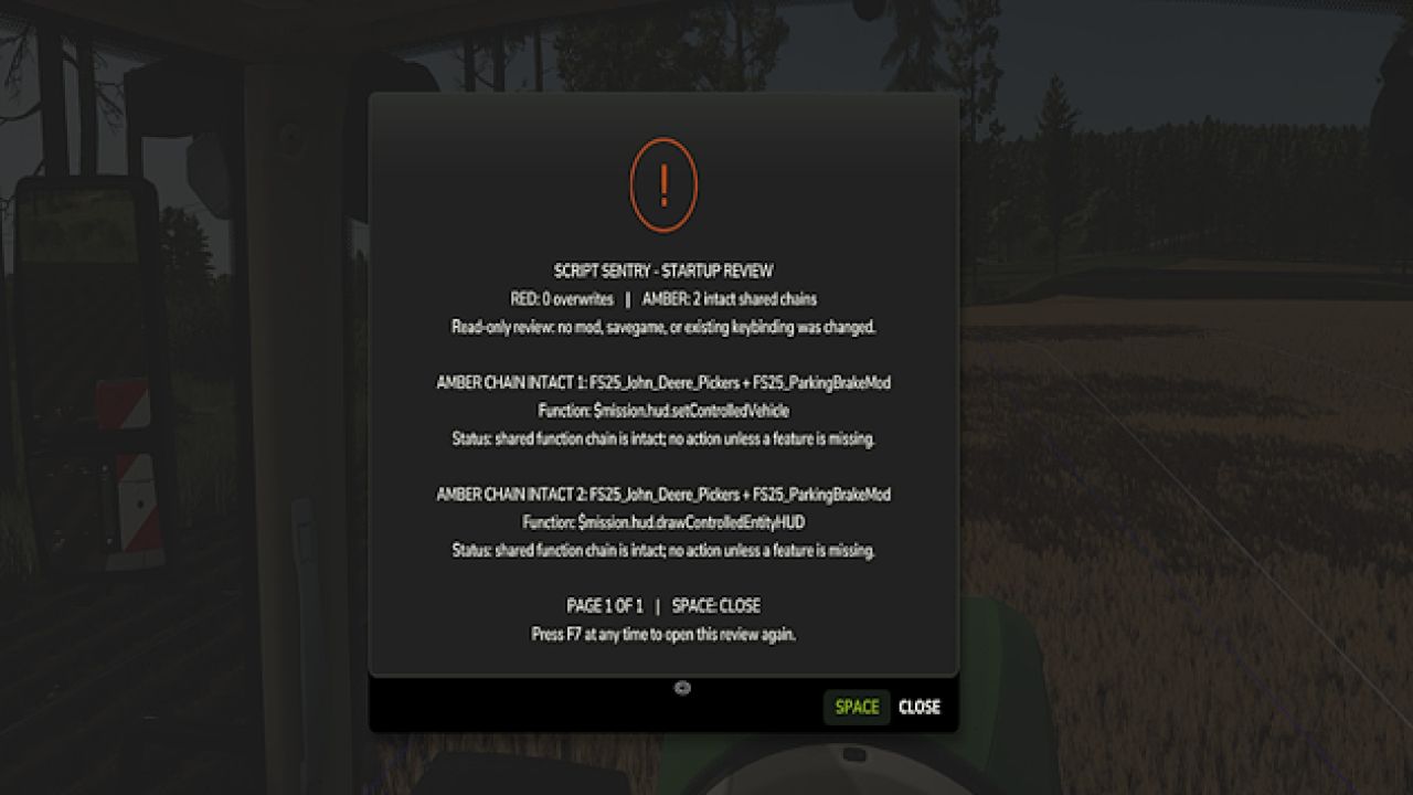 Script Sentry – Mod çakışması bildirimleri