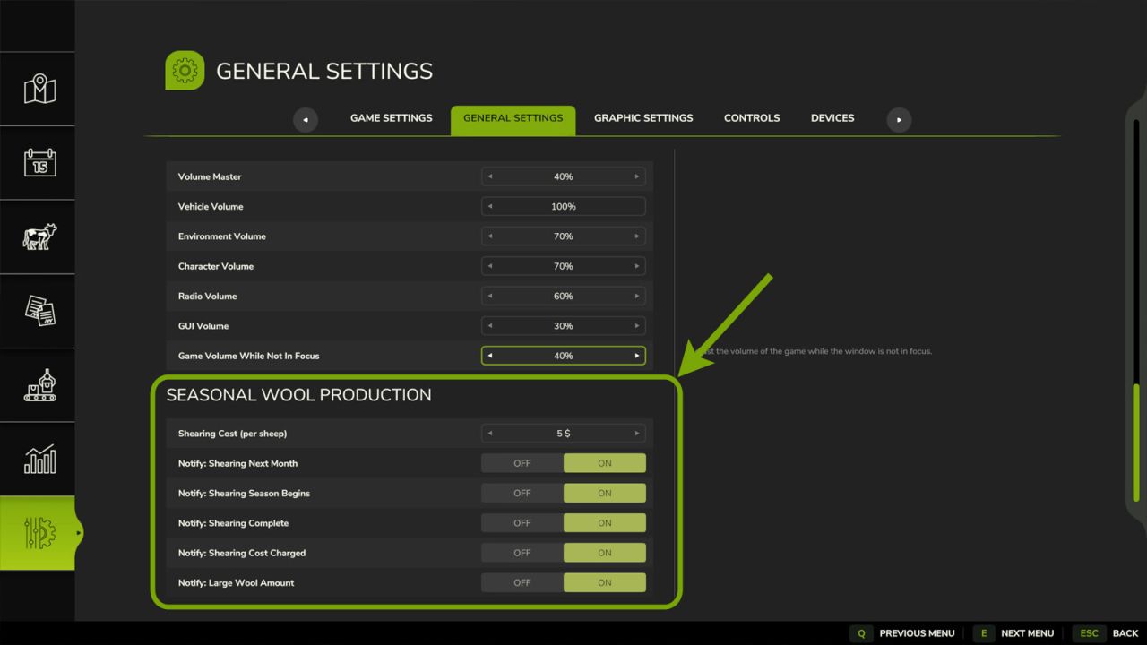 Seasonal Wool Production