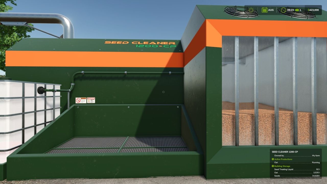 Limpador de sementes de 1200 cp