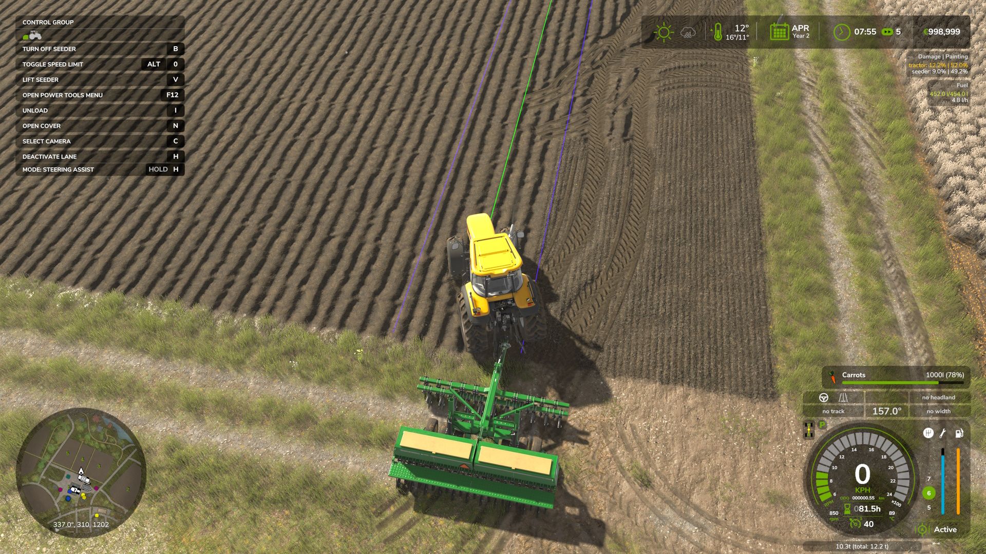 Seeders with planters cultures