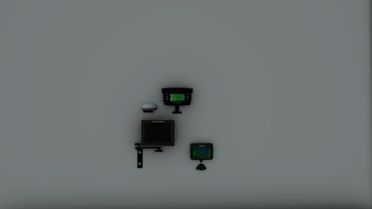 Set of terminals, GPS and supports