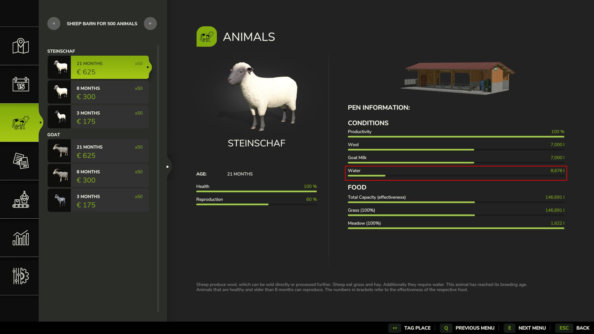 Sheep Barn For 500 Animals