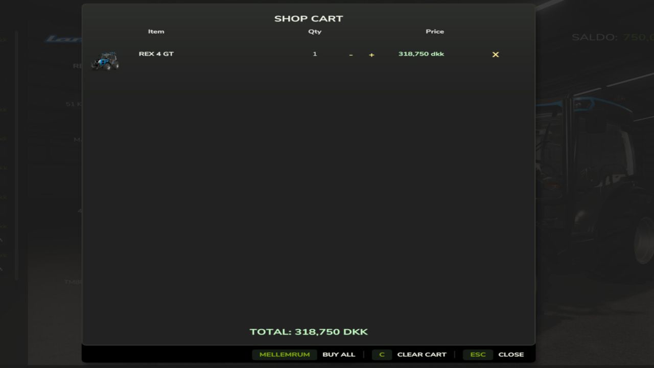 Shop Cart
