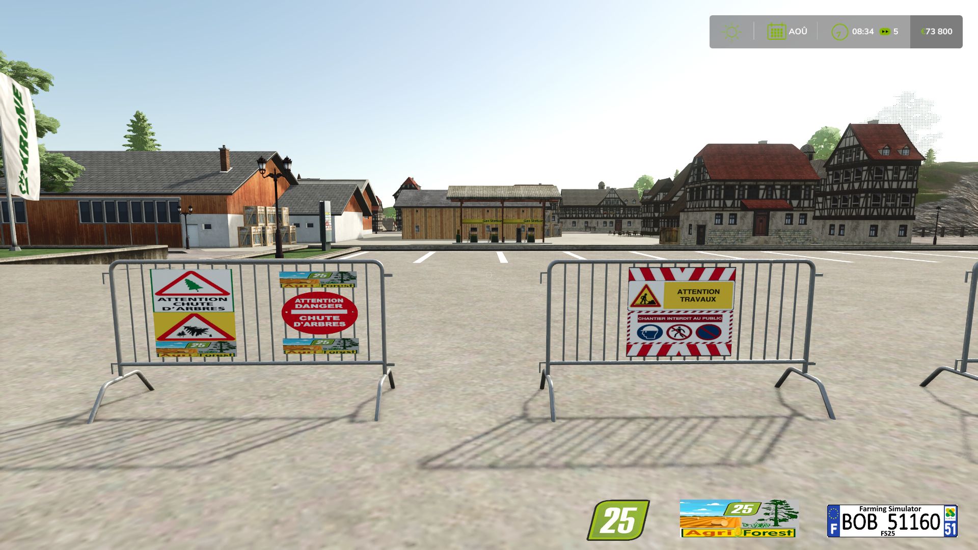 Pack de barrières de signalisation