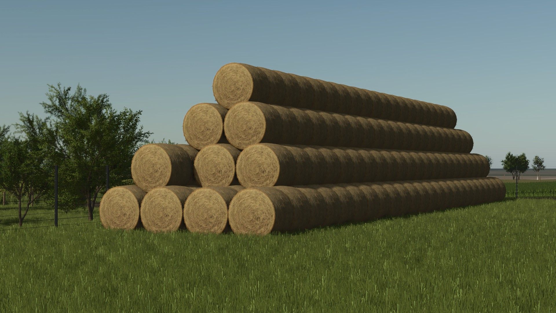 Silage/straw bale stack