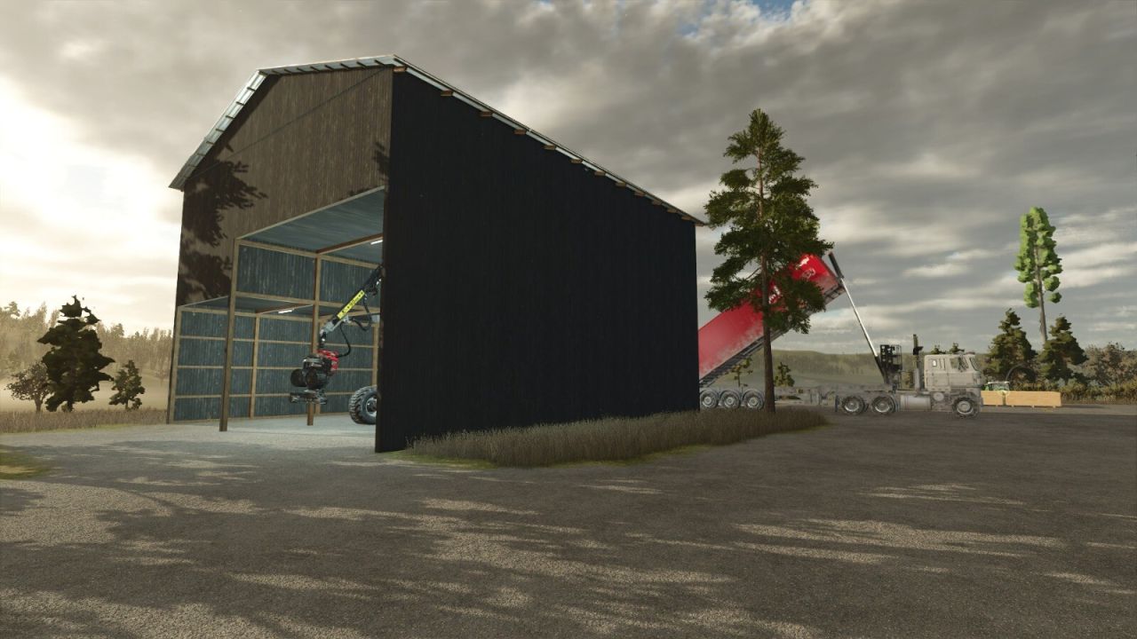 Silo For Wood Chips And Straw