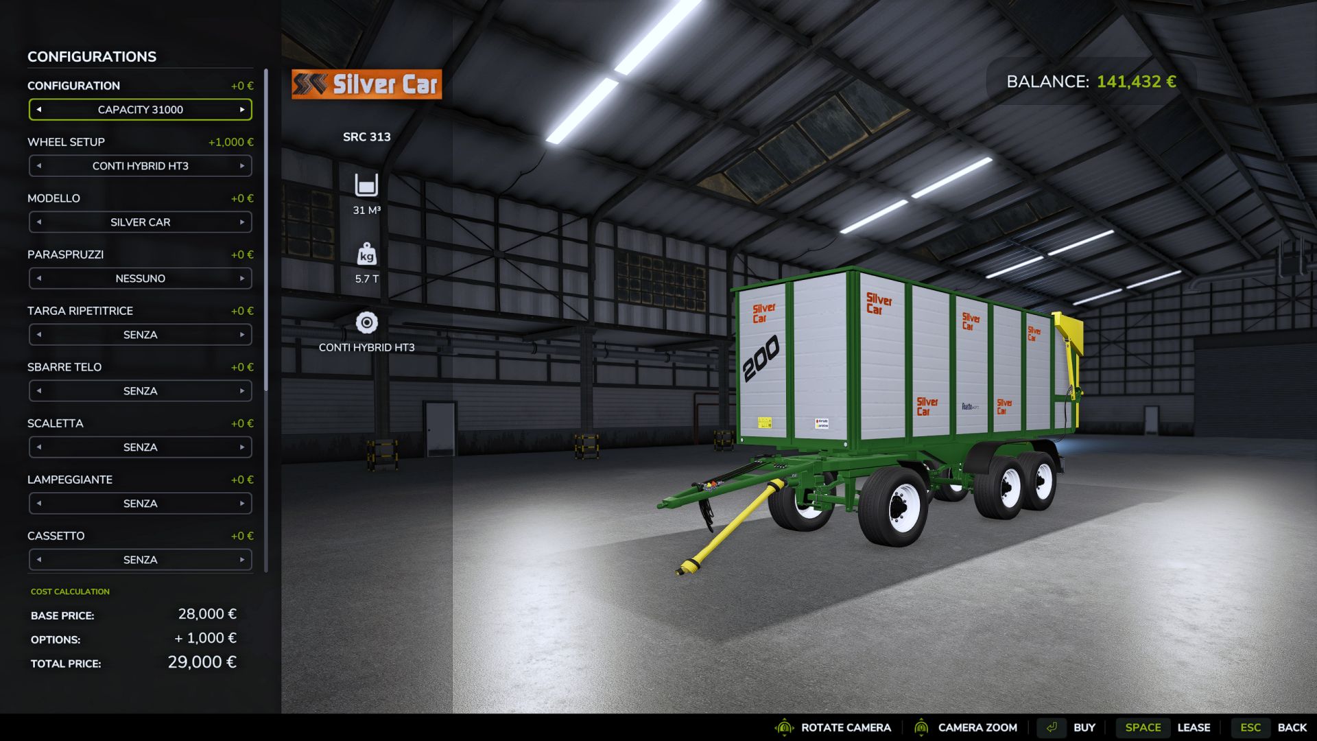 Silver Car / Vanara SRC 313