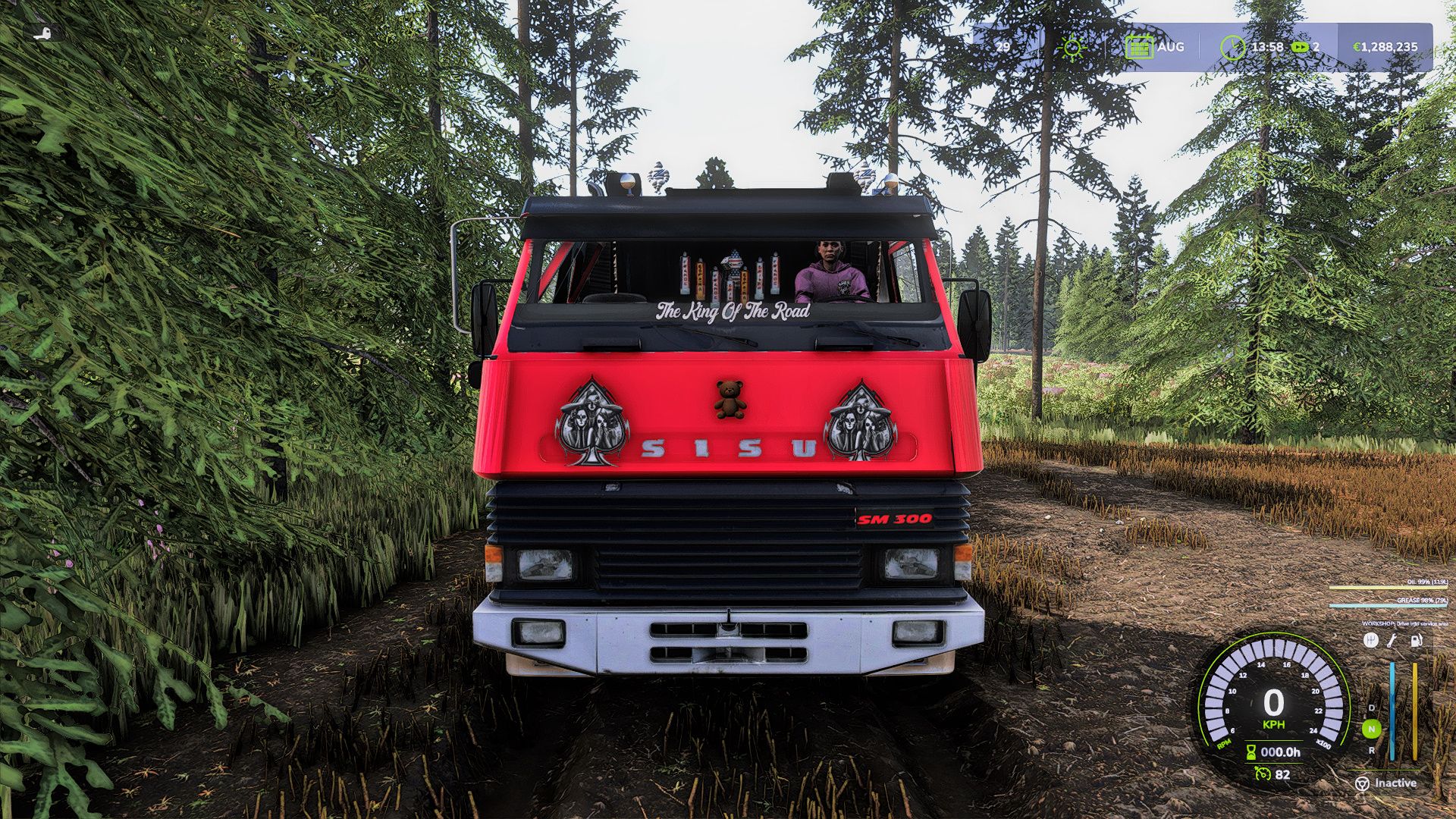 Transport maszyn leśnych Sisu SM