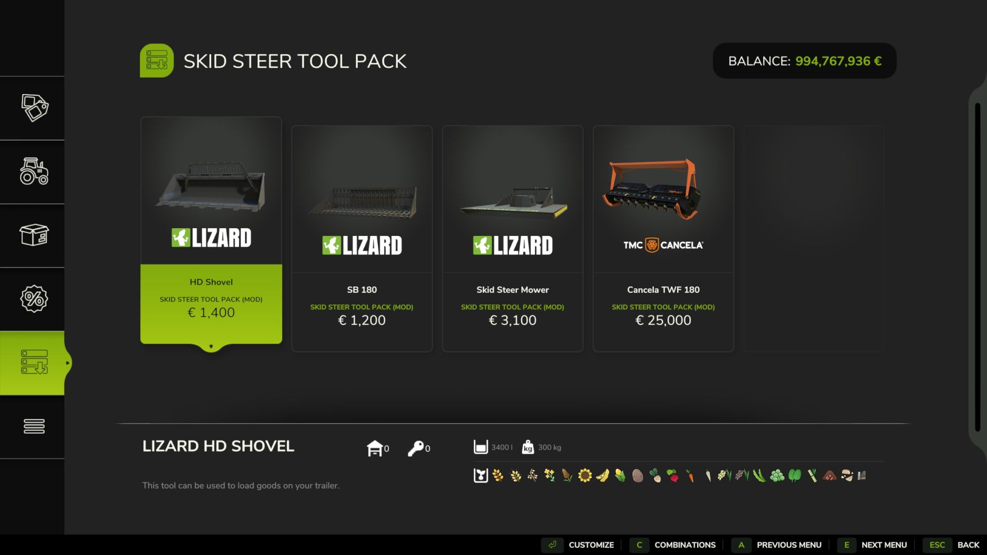 Skid Steer Buckets Terrafarm Ready