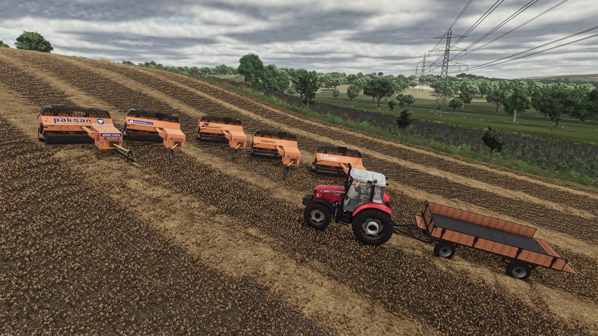Small baler and trailer pack