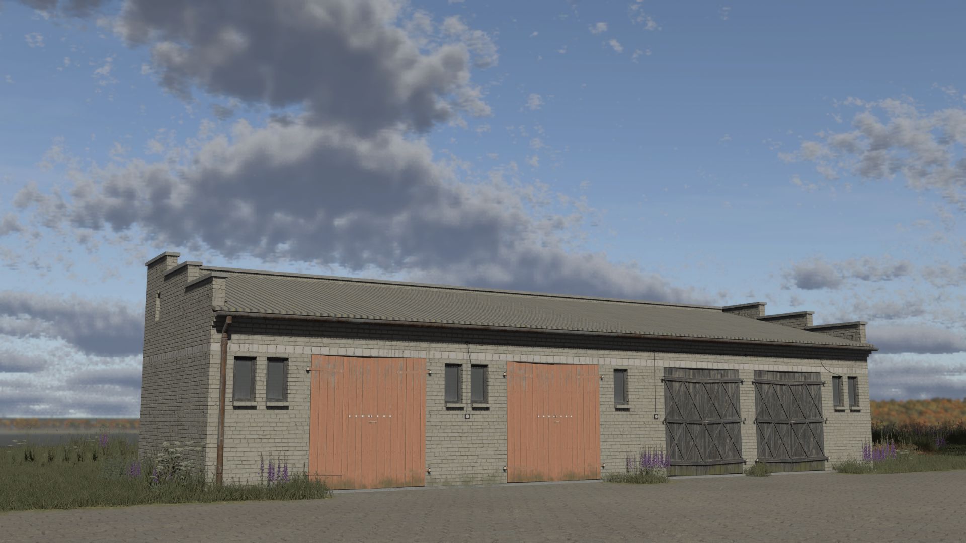 Small brick garage