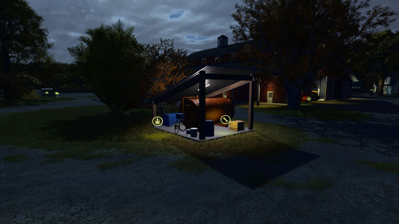 Small Covered Fuel Tank