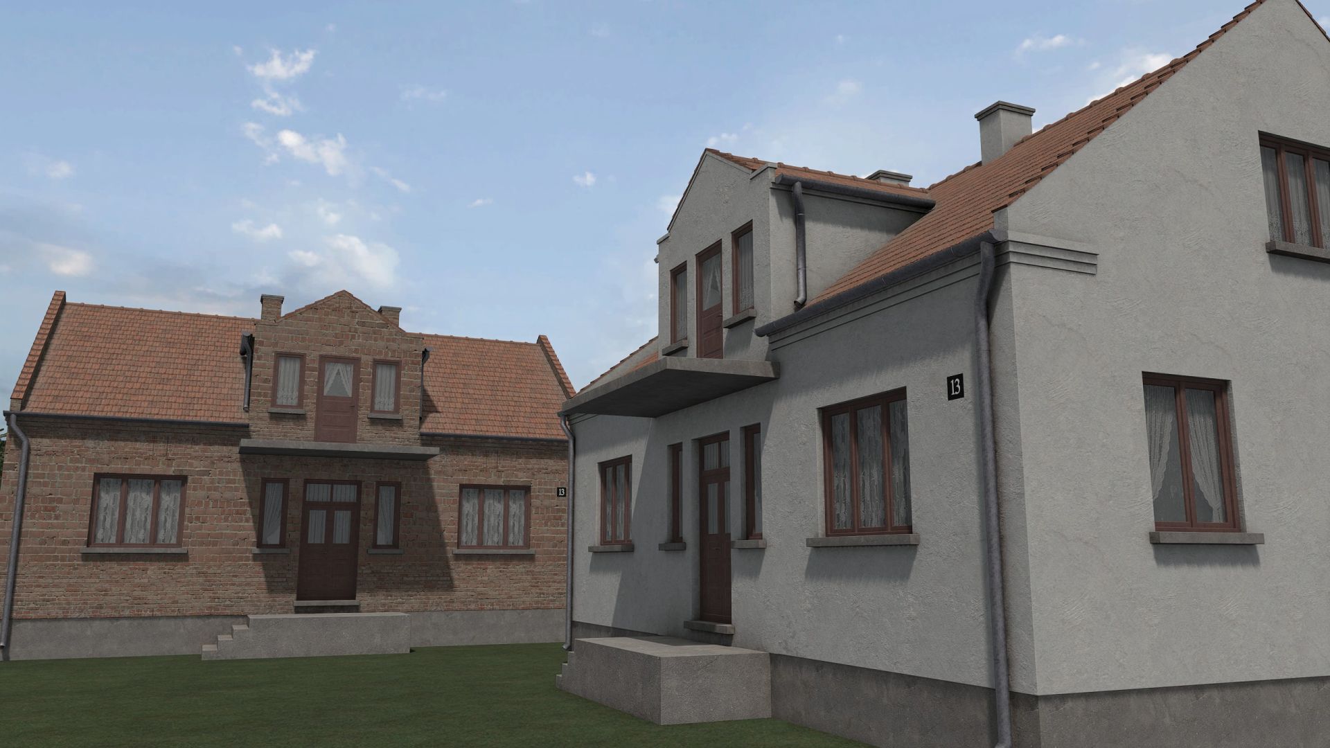 Paquete de pequeñas casas de campo