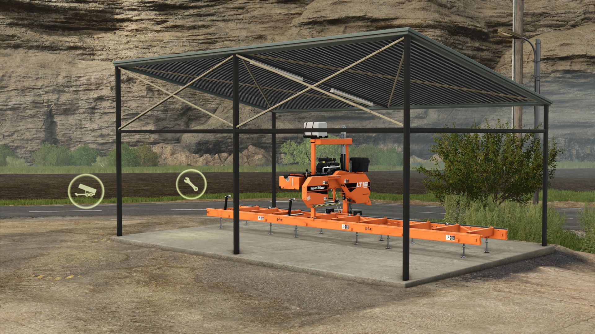 Small fast sawmill