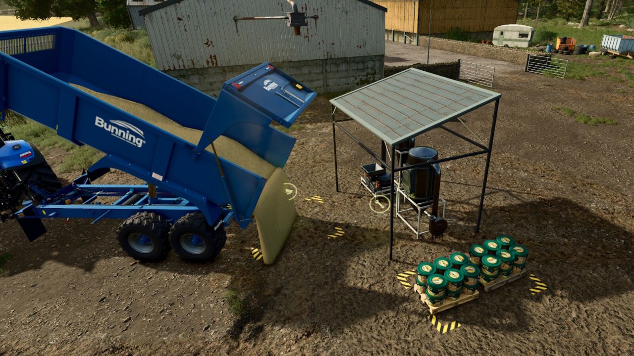 Kleine visvoermenginstallatie