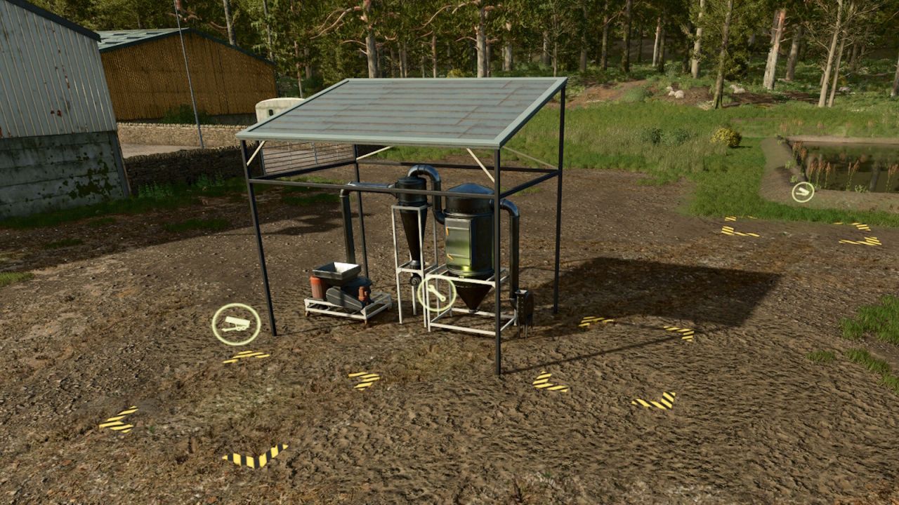 Kleine visvoermenginstallatie