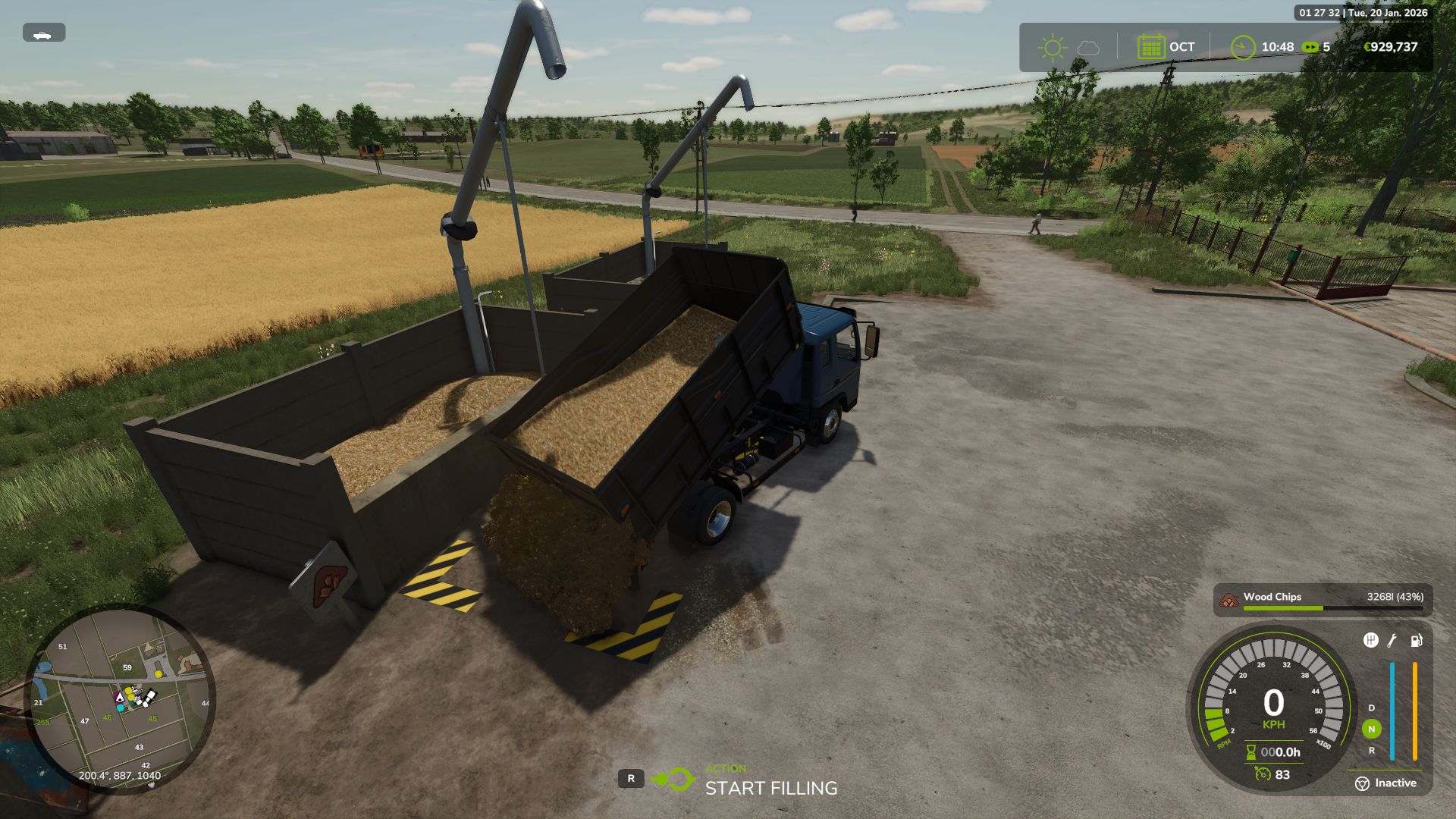 Piccolo silo in pietra fatto a mano