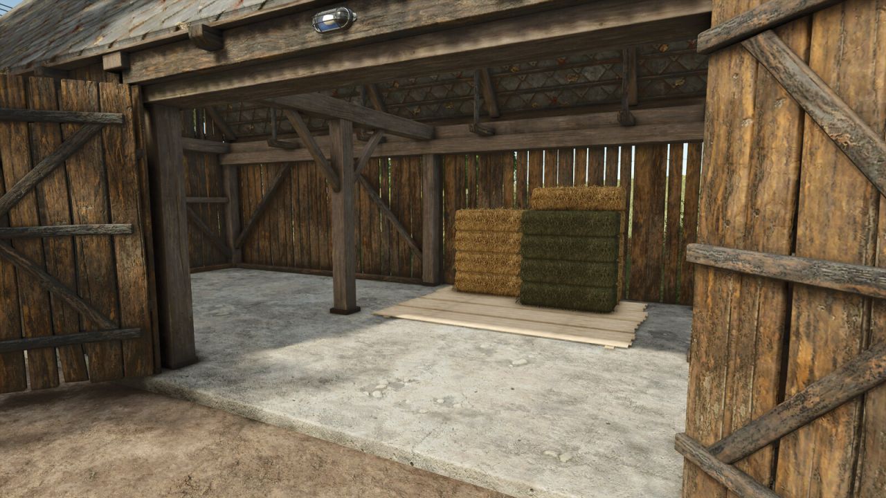 Kleines HD-Ballenlager