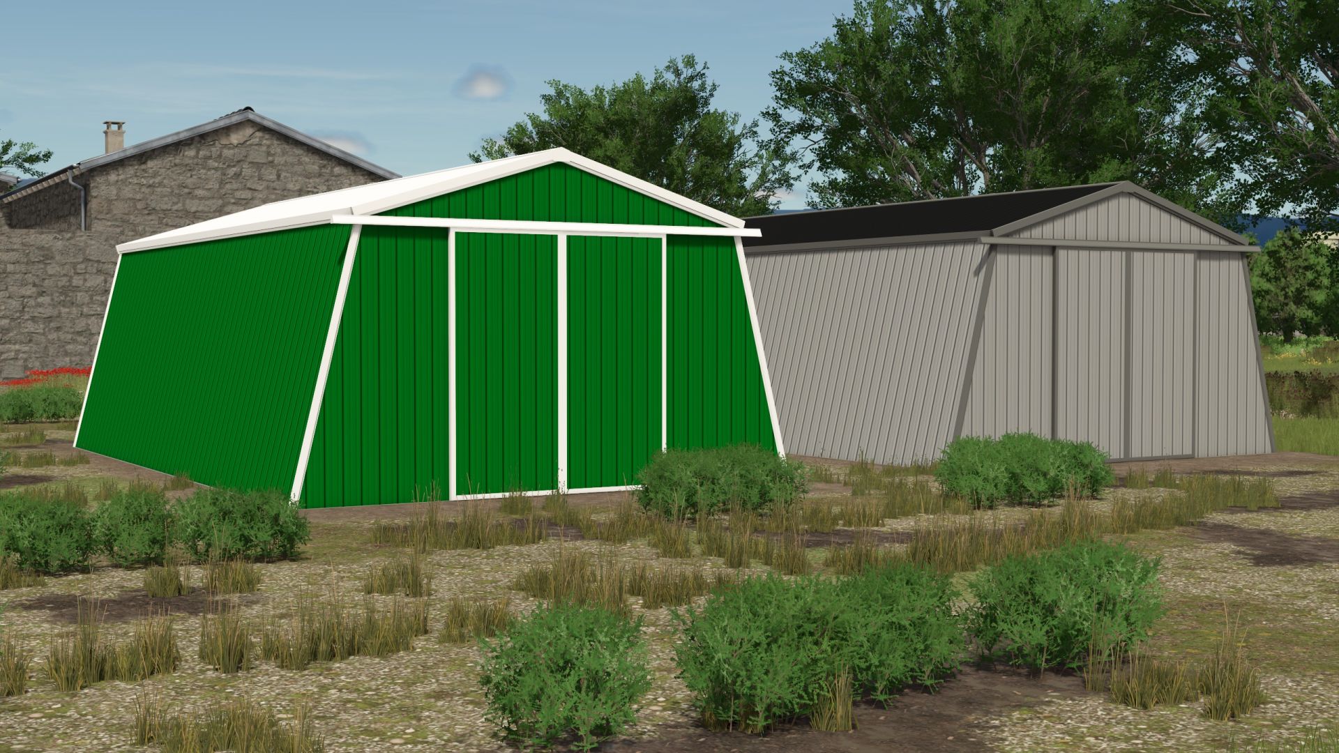 Small inclined shed