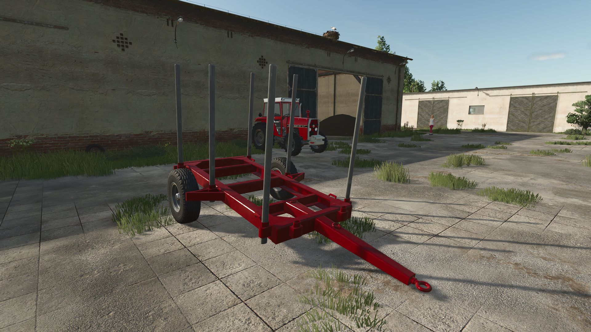 Small log transport trailer