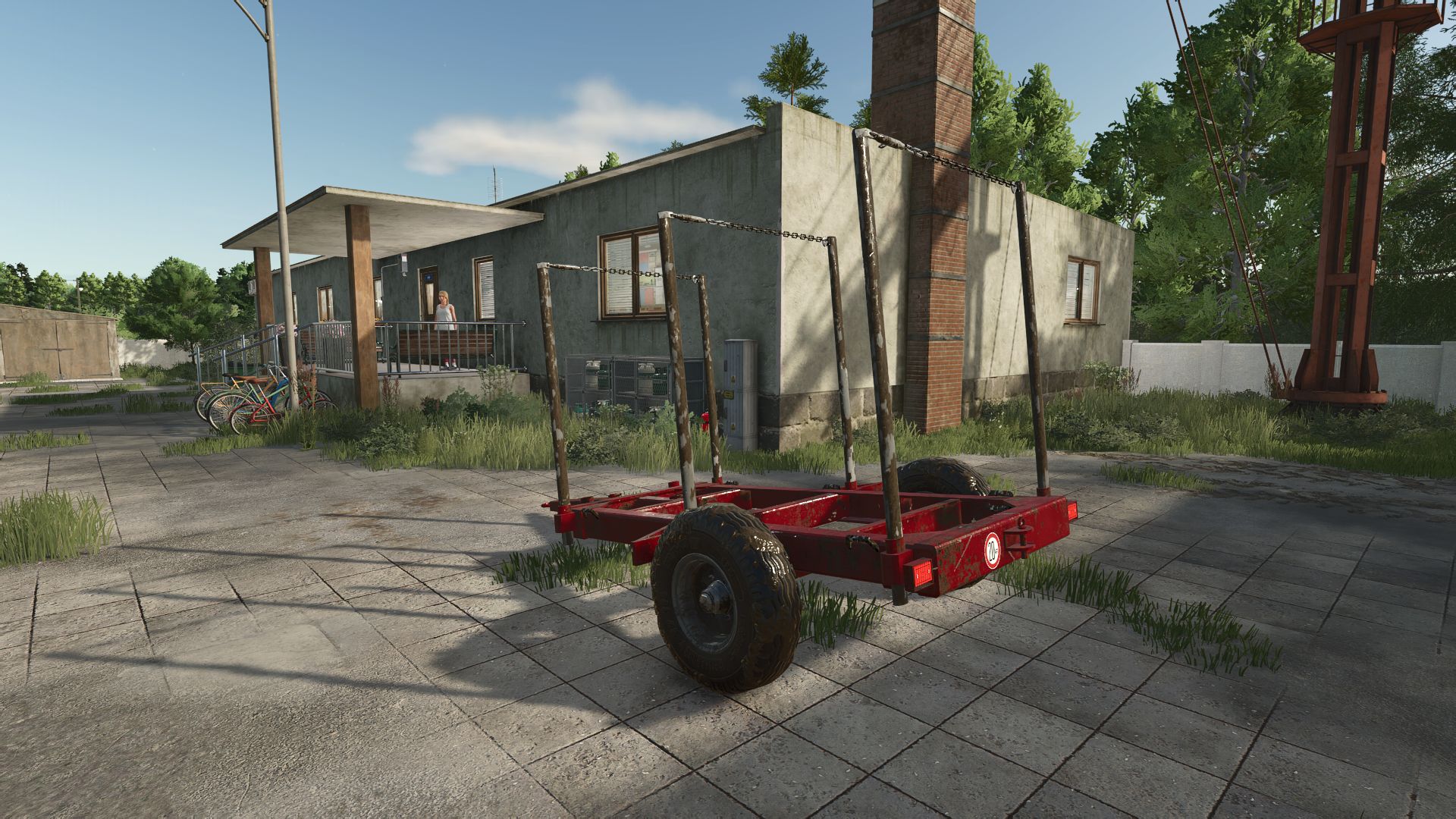 Small log transport trailer