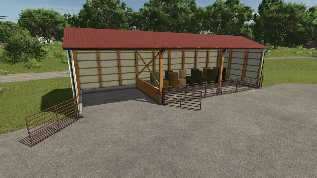Small Machine And Bale Shed