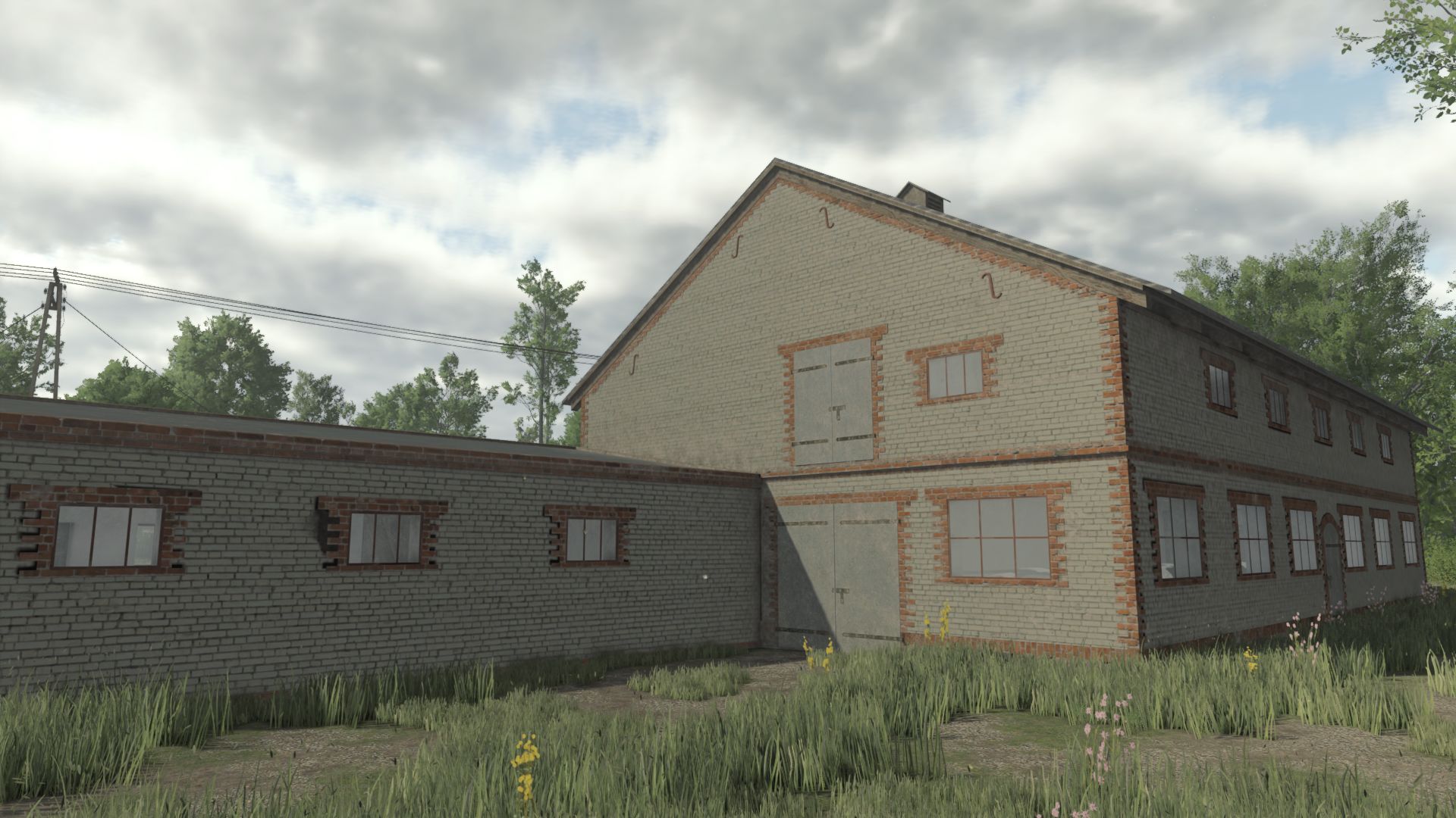 Kleine oude Duitse koeienbarn