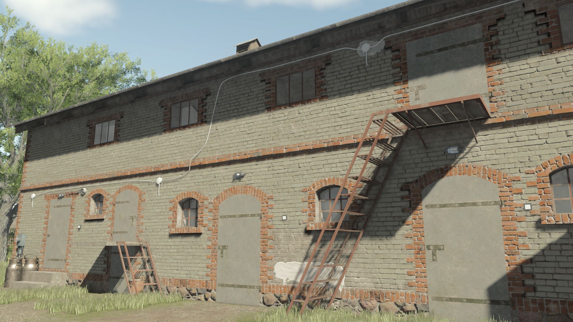 Kleine oude Duitse koeienbarn