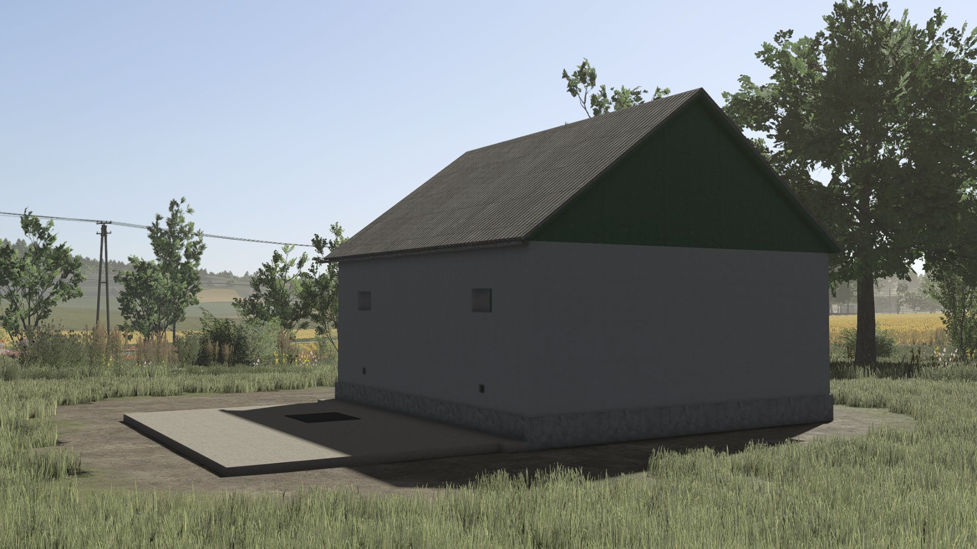 Small old vehicle workshop