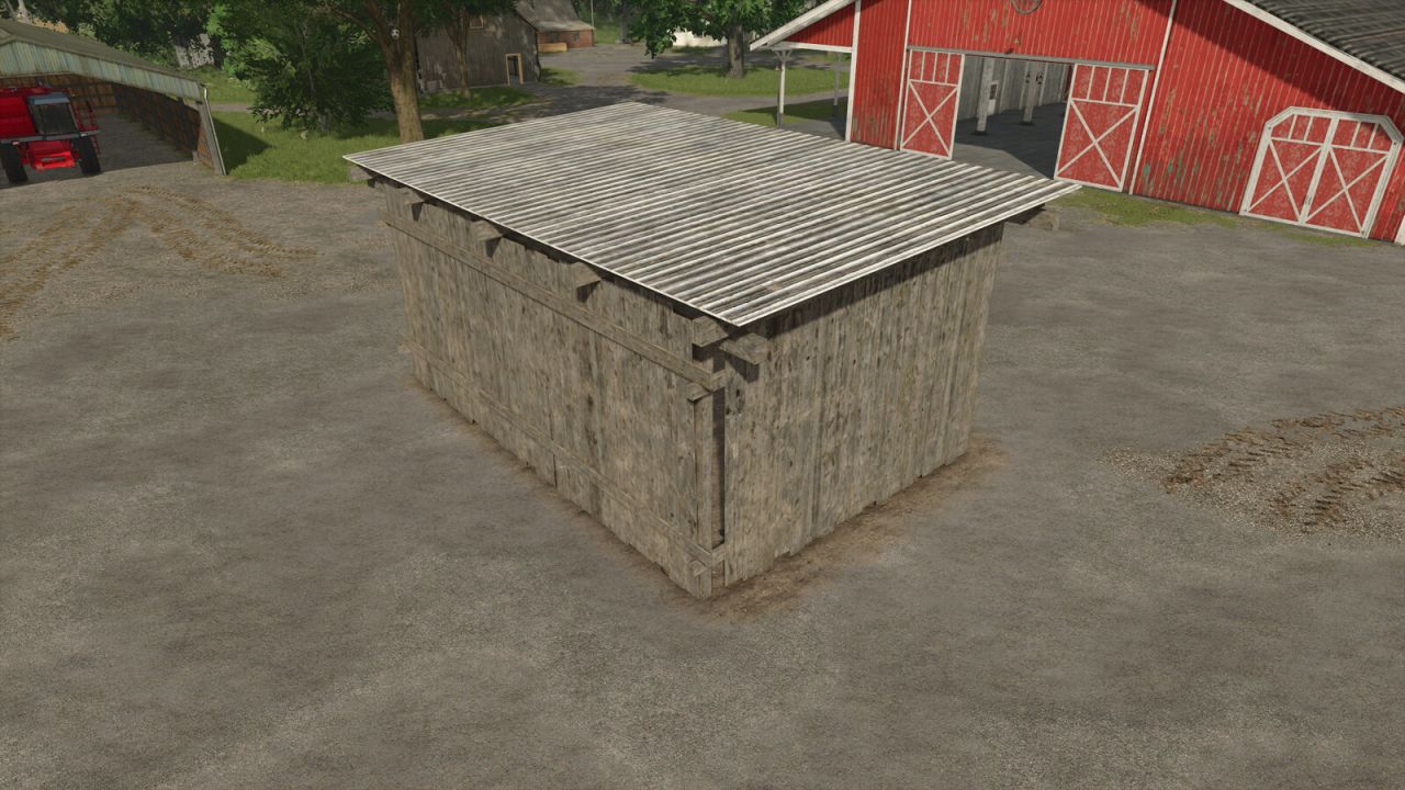 Petit vieux hangar en bois