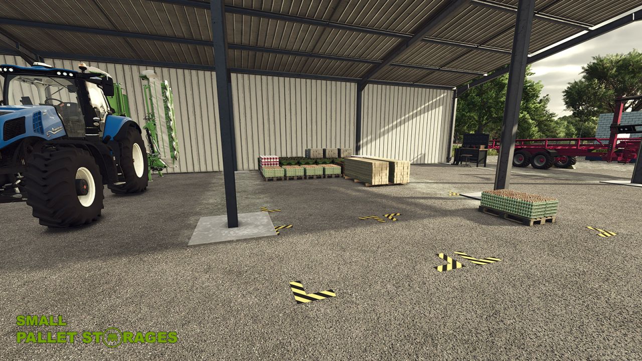 Kleine palletopslag