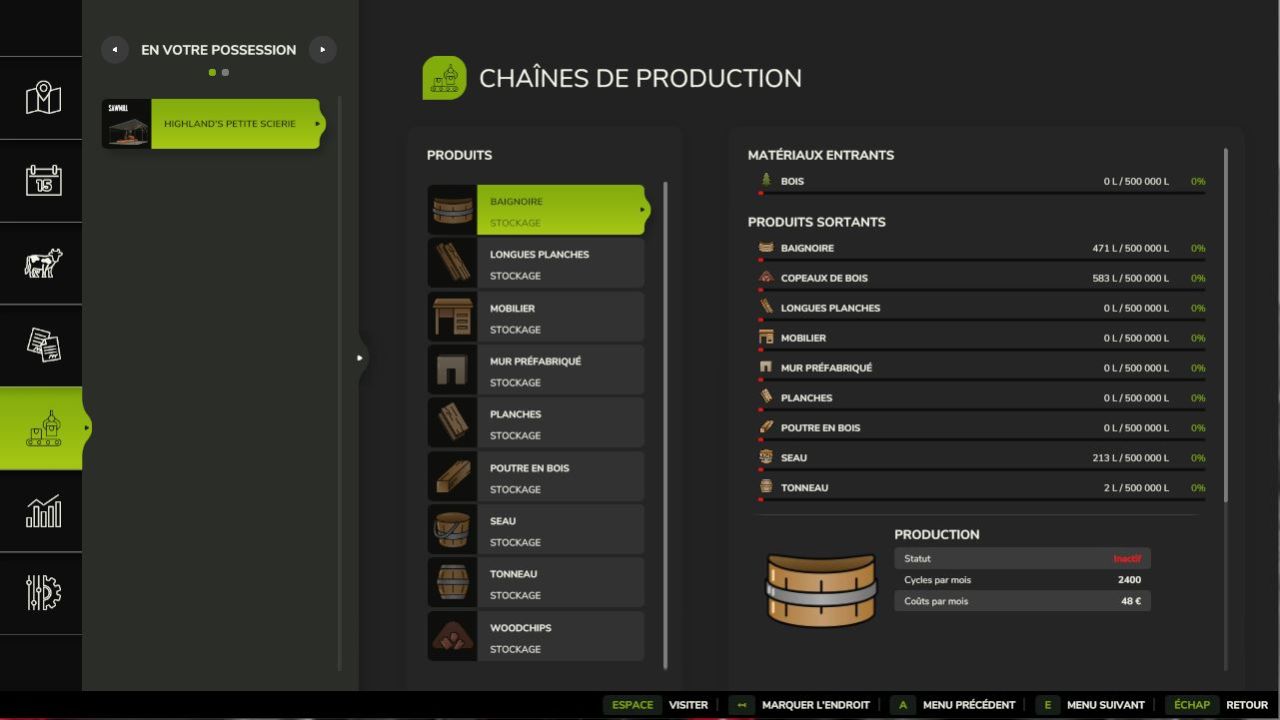 Pequena serraria posicionável