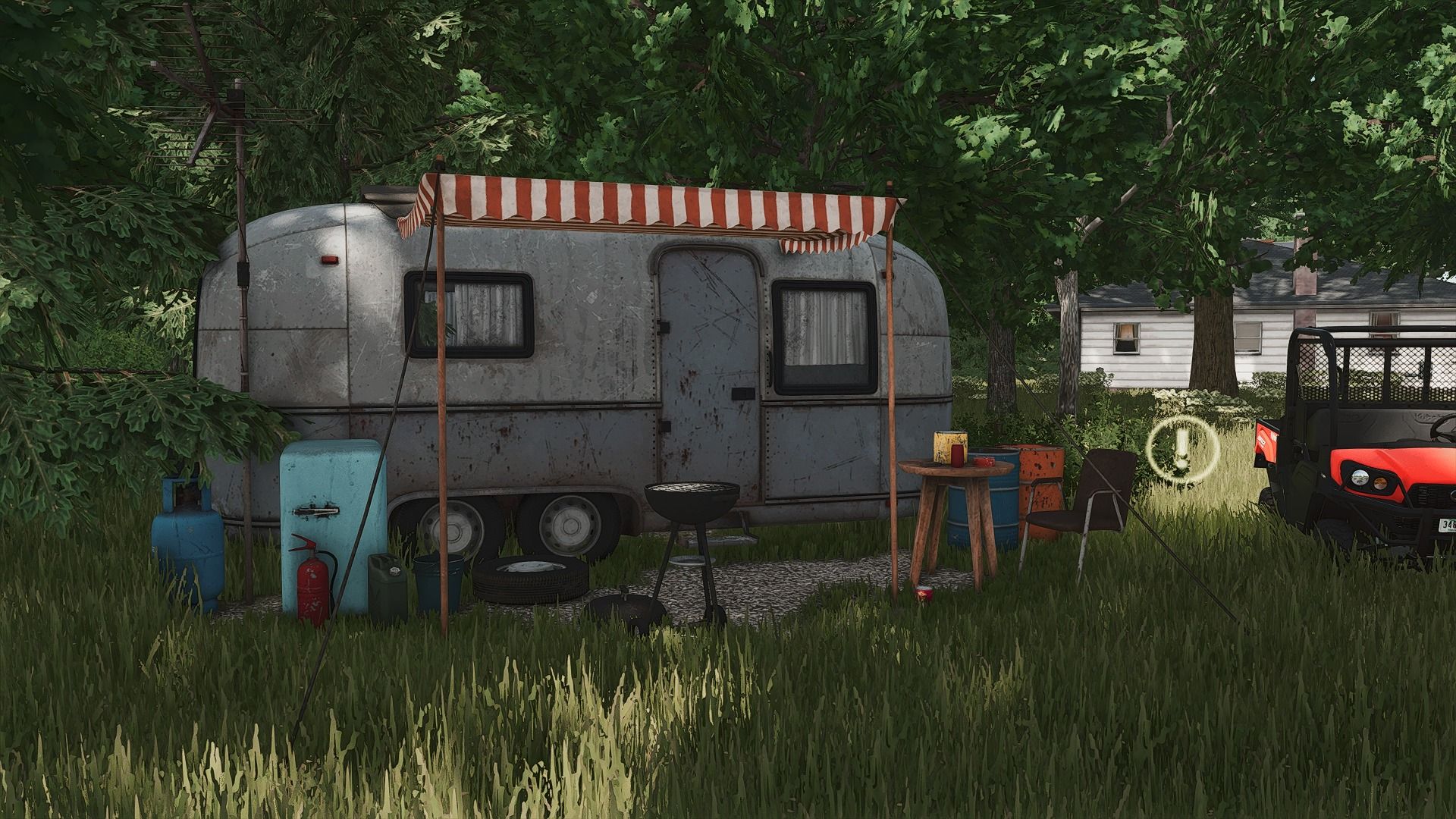 Small Rusty Camper trailer