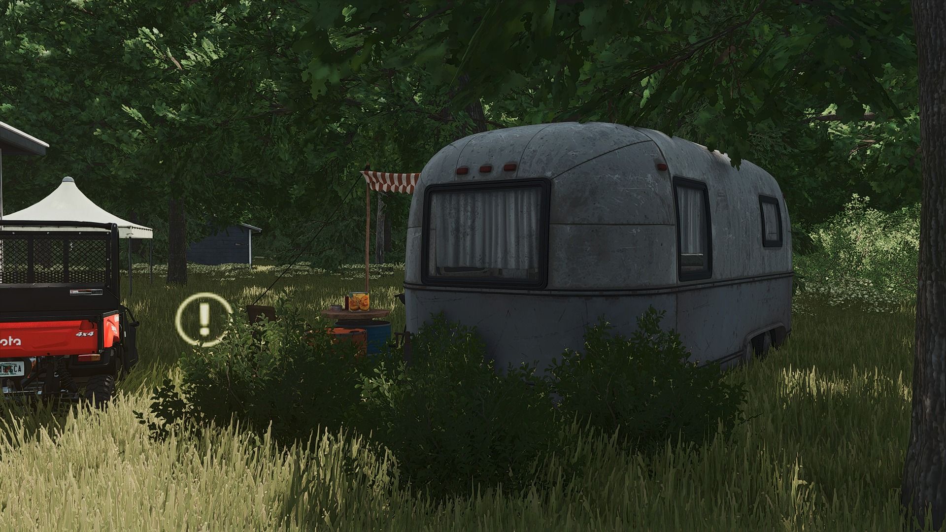 Small Rusty Camper trailer